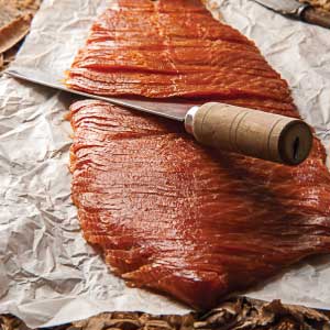 Cold Smoked Salmon Sliced Side